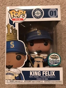Seattle Mariners 2017 Funko Pop King Felix Hernandez Cream Jersey Variant Sga - Picture 1 of 9