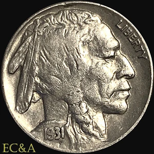 1931-S BUFFALO NICKEL CHOICE AU NICE! (BN206) - Picture 1 of 2