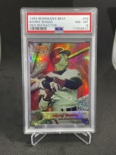 1994 Bowman's Best 59 Barry Bonds Red Refractor PSA 8 Low Pop New PSA Label