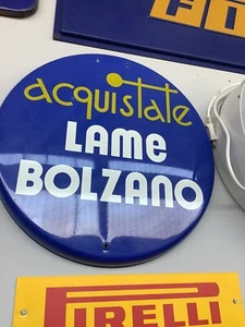 LAME BOLZANO Insegna Smaltata a Bottone - Foto 1 di 1