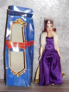 1997 Anastasia 8" Doll in Box Peasant & Purple Dress w/ Growing Hair B131 - Picture 1 of 2