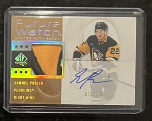 2022-23 SP AUTHENTIC SAMUEL POULIN FUTURE WATCH AUTO PATCH RC RETRO /100 RFWA-SP - Picture 1 of 1