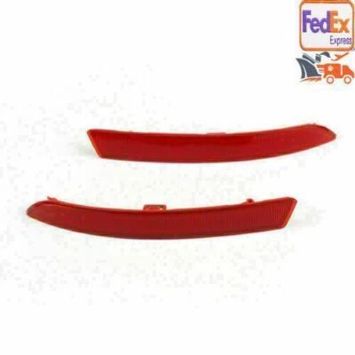 Rear Bumper Reflectors Fog Light Lamp Pair For Bmw 5Series F10 F18 2014 15 S8 - Image 1 of 4