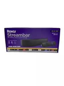 Roku Streambar | 4K/HD/HDR Streaming Media Player & Premium Audio, All In One, I - Picture 1 of 2