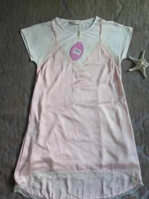 Camisón Peter Alexander Damas PEQUEÑO (10) Manga Corta Borde de Encaje Nuevo $79.95 Foto 1 de 4