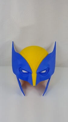Wolverine Blue Comic Version OG Cosplay Costume Wearable Helmet Mask 3D Printed - Image 1 of 4