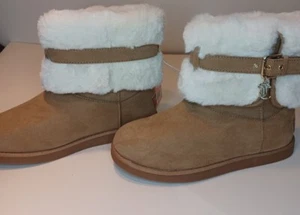 Juicy Couture Womans Size 7 Koala Boot Natural Winter Boots New With Tag - Picture 1 of 6