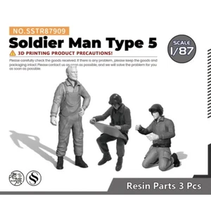 SSMODEL SSTR87909 1/87 Model Upgrade Parts Soldier Man Type 5 - Picture 1 of 2