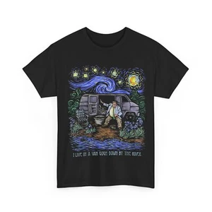 I Live In A Van-Gogh Down-By The River Shirt, Van Gogh Art Lovers T-Shirt - Bild 1 von 8