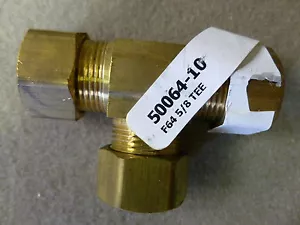5/8 BRASS COMPRESSION TEE F64 AMC 50064-10 NEW - Picture 1 of 4
