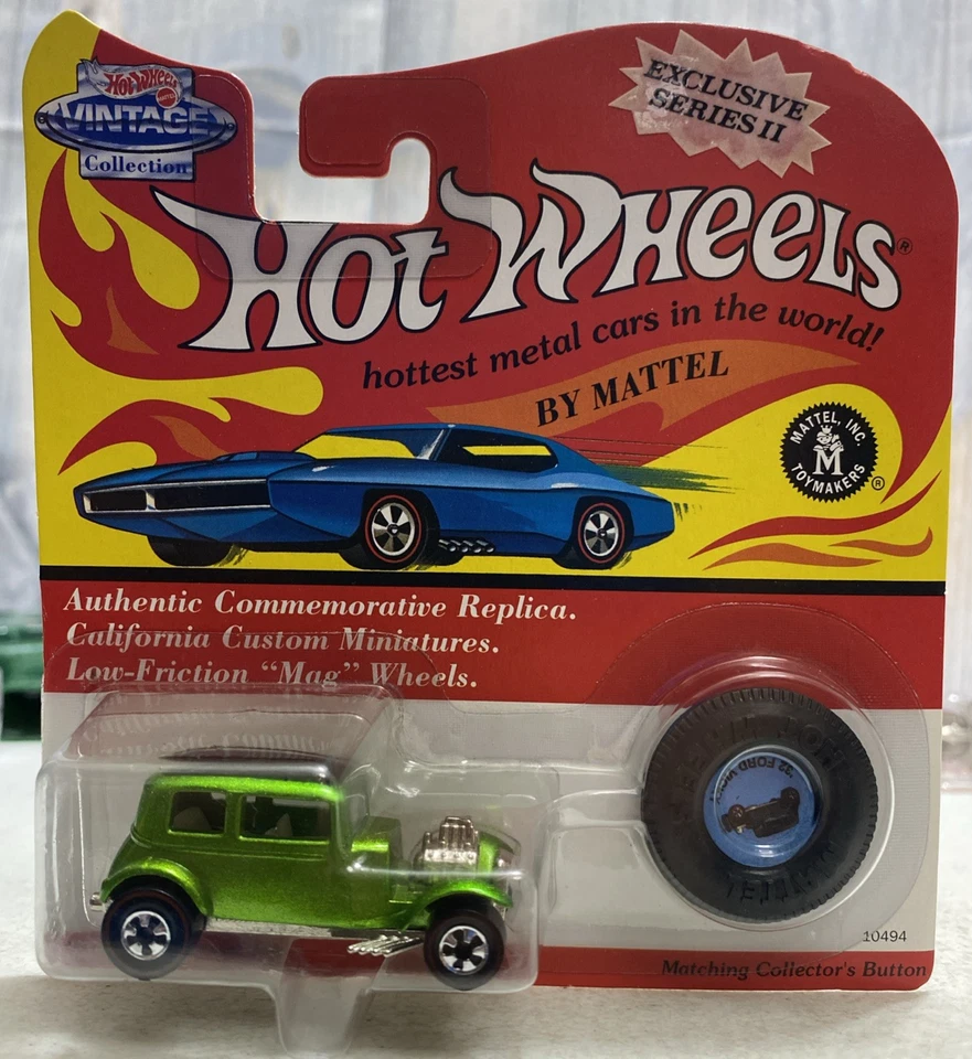 1993 Hot Wheels Vintage Collection ‘32 Ford Vicky Metallic Green # 10494 - NEW - Image 1 of 4