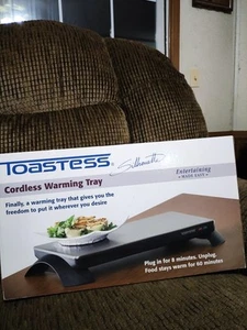 Toastess Food Warming Tray Cordless TWT-20 Silhouette Keeps Food Warm For 60mins - Picture 1 of 6