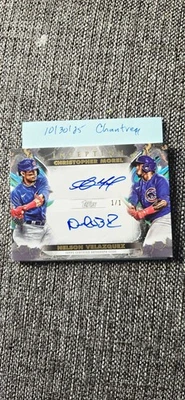 2023 Topps Inception Dual Auto Nelson Velázquez / Christopher Morel Cubs 1/1 - Image 1 of 4