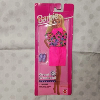 复古 - 1995 年 - 芭比娃娃 - 美泰 - 粉色套装 - 原装包装 — 第 1/4 张图片