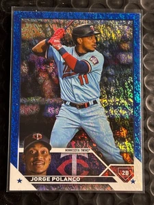 2023 Topps Series 2 Jorge Polanco /999 Blue Foilboard #515 Minnesota Twins - Picture 1 of 2
