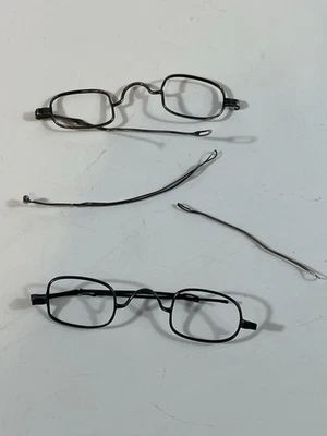 Marcos de pestañas gafas de templo deslizantes era de la Guerra Civil ROTOS SOLO PARA PIEZAS Foto 1 de 4