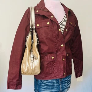 J Crew | Downtown Field Burgundy Red Utility Jacket | Women's Size S - Bild 1 von 10