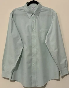 Brooks Brothers Button Down Hemd Herren Large Regent Fit grün/weiß - Bild 1 von 5