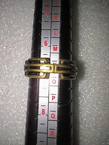 Vintage Goldtone Fancy Roman Design Ring in a Size 7 - Picture 1 of 4