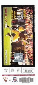 2013 USC TROJANS VS ARIZONA WILDCATS COLLEGE FOOTBALL TICKET STUB 10/10/13 - Picture 1 of 1