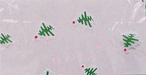 50 1/2# Christmas Trees Printed Gusseted Cello Poly Plastic Bags Candy Cookie - Picture 1 of 1