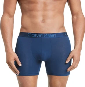 Calvin Klein Men's Ultra Soft Stretch Modal Boxer Briefs, Blue Shadow,Size Small - Picture 1 of 2