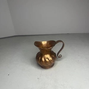 Vintage 2” Miniature Copper Pitcher, Tiny Decor - Picture 1 of 8