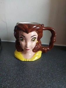 Disney Beauty & The Beast Belle 3D Face Mug Princess Belle Coffee Tea Cup - Picture 1 of 14