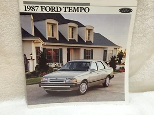 1987 FORD TEMPO LX GL AWD TURBO COUPE SHOWROOM BROCHURE "NOS" W/EXTERIOR COLORS - Picture 1 of 6