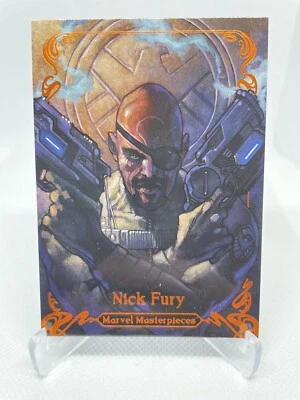 2018 Upper Deck Marvel Masterpieces Legendary Orange 06/99 Nick Fury 💎 - Image 1 of 2