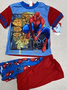 New 3 Pcs Superman Boy's Flannel Pajama Pants Shorts Set Blue 10 - Picture 1 of 5