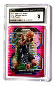 2021-22 Panini Prizm 197 Dwayne Bacon Pink Pulsar Knicks CGC 9 como nuevo SP 16/42 - Imagen 1 de 3