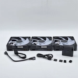 CORSAIR iCUE Link RX120 MAX RGB 120mm PWM Dicke Lüfter - Triple Pack - Schwarz - Bild 1 von 3
