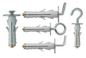 ELEMATIC TASSELLI MM9 GANCIO CORTO E MEDIO OCCHIOLO CHIUSO E APERTO CON VITE - Foto 1 di 6