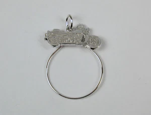 Dije de motocicleta Harley Davidson de plata esterlina gratuito EE. UU. Envío - Imagen 1 de 5