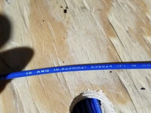 Southwire #18awg 16x30 Tinned Topcoat Copper Lead Wire UL1015/1230 Blue /100ft - Picture 1 of 7
