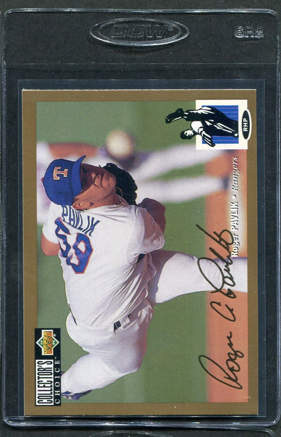 1994 Collectors Choice Gold Signature Roger Pavlik #226 Rangers