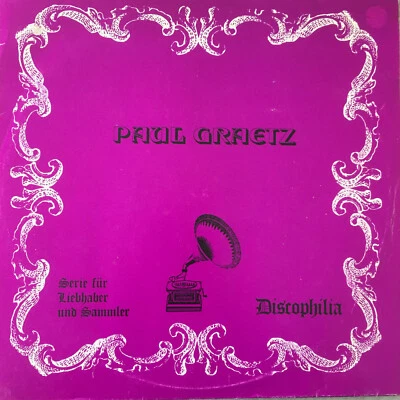 PAUL GRAETZ - Historische Aufnahmen (Discophilia DIS 13 / UG-G-1 / neu / OVP) - Bild 1 von 2