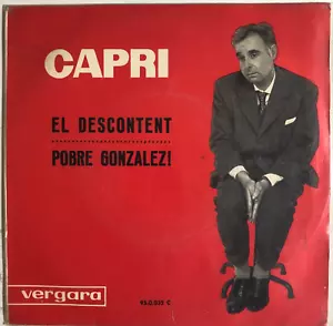 JOAN CAPRI - EL DESCONTENT - 1963 SPANISH 7" SINGLE, PS, COMEDY - Picture 1 of 4