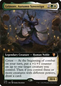 Leinore, Autumn Sovereign (039) Extended Art Midnight Hunt Commander MIC MTG - Picture 1 of 1