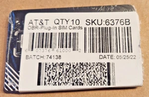 10 PACK FIRSTNET TRIPLE CUT SIM new, sealed & only for use on AT&T FIRSTNET - Picture 1 of 3