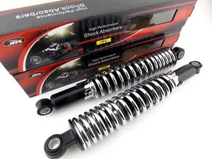 BSA A65 STAR TWIN 62-66 340mm JBS BLACK/CHROME REAR SHOCK ABSORBERS EYE TO EYE - Picture 1 of 4