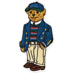 Teddy Bär Aufnäher Aufbügler Teddybär Patch Kinder Sticker Schulstart 80x40mm - Bild 1 von 7