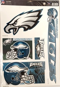 Philadelphia Eagles - Multi Use Decal - 11" x 17" Sheet, New (Sheet of 5 Decals) - Foto 1 di 3