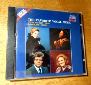 Lieblingsgesangsmusik Pavarotti Beute Freni Sutherland Horne neu versiegelt CD Decca - Bild 1 von 4