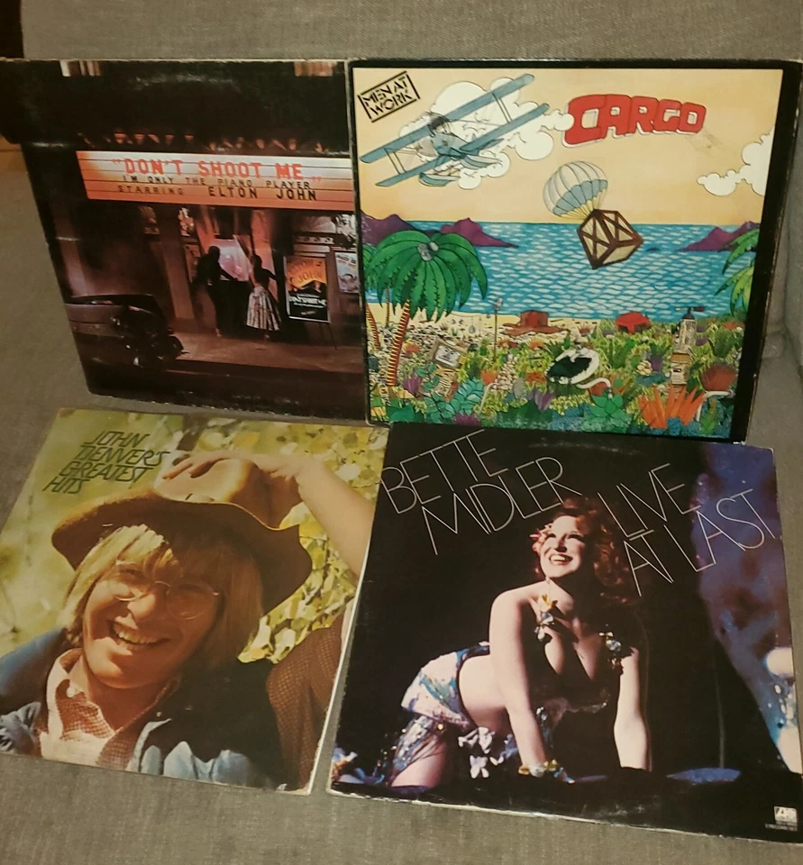 🔥 Lot Of 4 First PRESS Original Vinyls 🔥 John Denver & More Foto 1 de 1