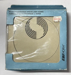 Timbre puerta eléctrico vintage tres gong 7" x 7" - Imagen 1 de 3