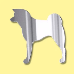 Japanese Akita Dog Shaped Acrylic Mirrors - Various Sizes - Picture 1 of 1