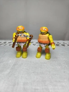 Mega Bloks TMNT Series 3 Michelangelo (2) Mini Figs (One With No Arm) - Picture 1 of 4