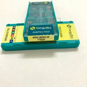 10PCS NEW Taegutec SPMG060204 DG TT8020 U Drill Blade - Picture 1 of 3